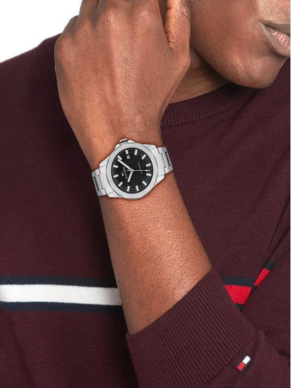 Tommy Hilfiger 1710692 Herren Armbanduhr Silber • Automatikwerk • Sichtboden, Bild 13