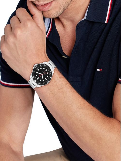 Tommy Hilfiger 1710692 Herren Armbanduhr Silber • Automatikwerk • Sichtboden, Bild 17