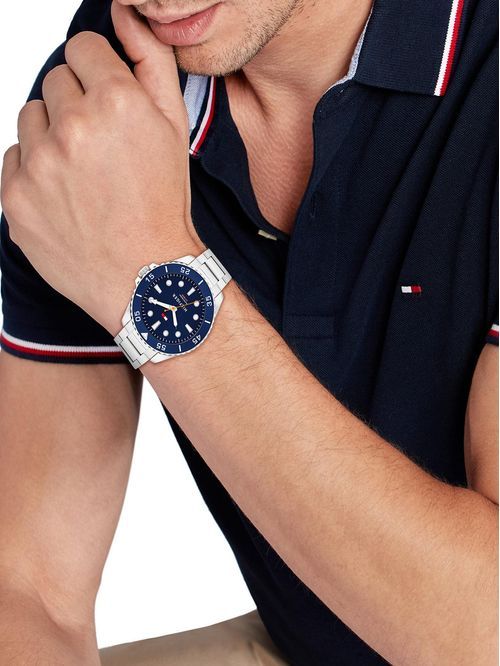 Tommy Hilfiger 1710692 Herren Armbanduhr Silber • Automatikwerk • Sichtboden, Bild 19