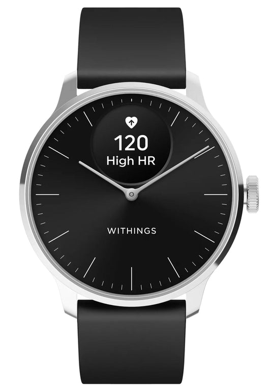 Withings ScanWatch Light HWA11-Model 5-All-Int Damen Smartwatch Silber/Schwarz • Hybrid-Smartwatch • Gesundheits-Tracking