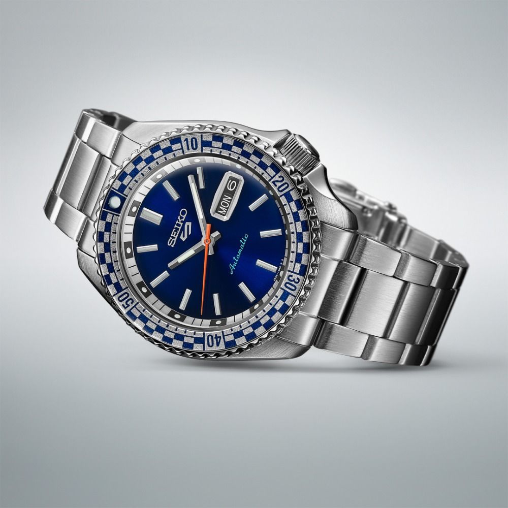 Seiko 5 Sports SRPK65K1 Herrenuhr Blau • Automatikwerk Kaliber 4R36 • 10 ATM Wasserdicht, Bild 4