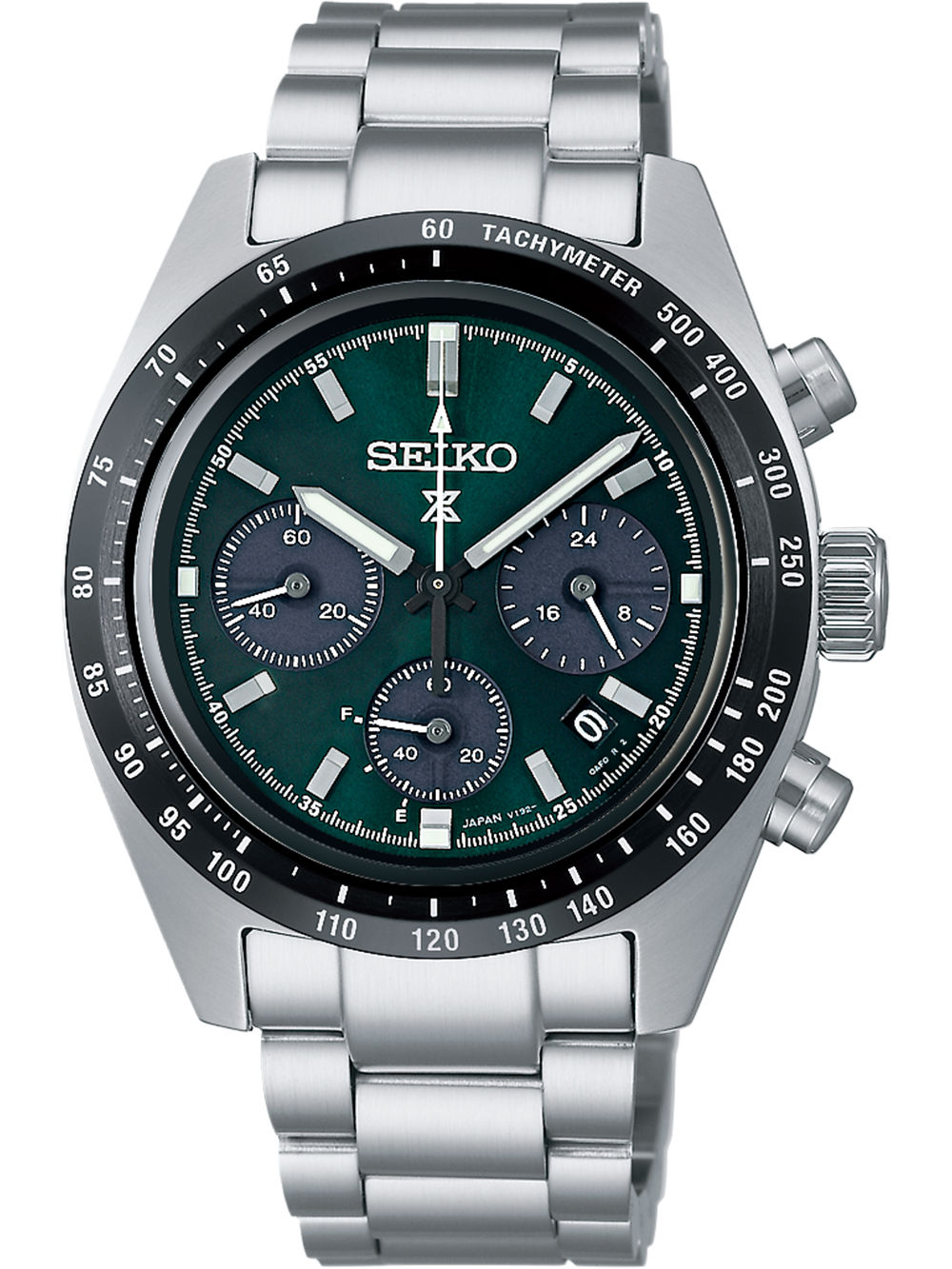 Seiko Prospex Speedtimer SSC933P1 Herrenuhr Grün • Solarbetriebener Chronograph • Saphirglas