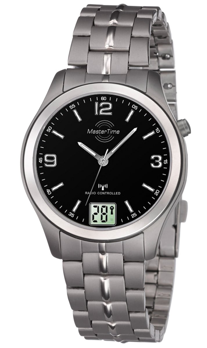 Master Time Expert MTLT-10350-22M Damen Armbanduhr • Titan-Funkuhr • Analog-Digital