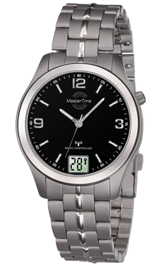 Master Time Expert MTLT-10350-22M Damen Armbanduhr • Titan-Funkuhr • Analog-Digital