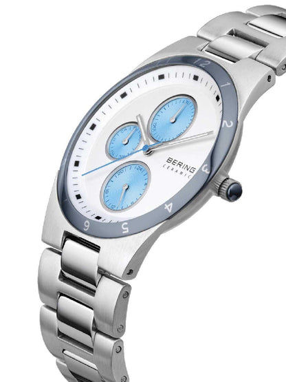Bering Ceramic 32339-707 Herren Armbanduhr Silber • Saphirglas • Keramiklünette, Bild 2