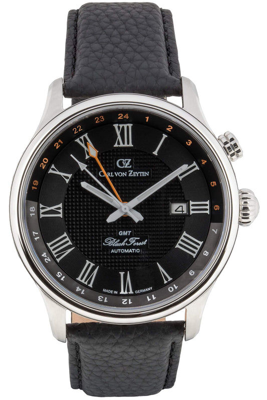 Carl von Zeyten Rench CVZ0087BKS Herrenuhr Schwarz • Saphirglas • Automatikwerk