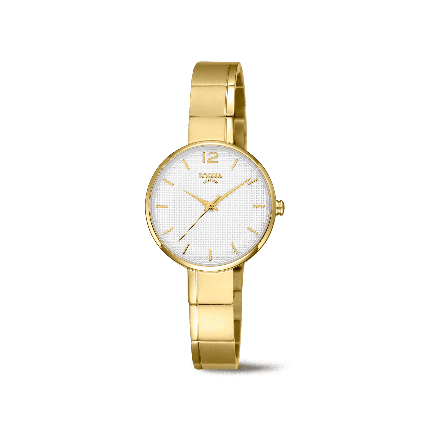Boccia 3308-05 Damen Armbanduhr • Reintitan • Zweifarbig goldplattiert, Bild 2