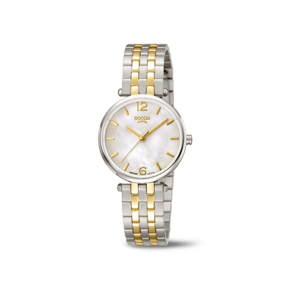 Boccia Titanium 3339-03 Damen Armbanduhr • Saphirglas • Reintitan goldplattiert, Bild 2