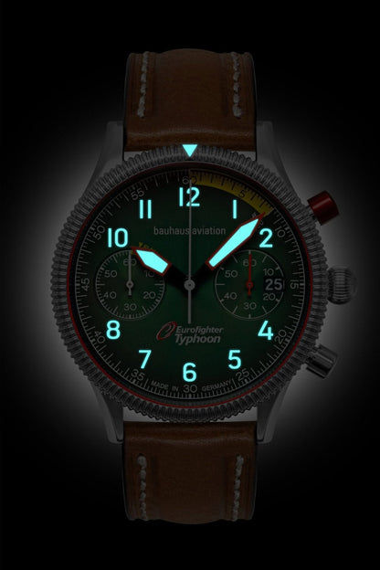 Bauhaus Aviation 2576-3 Herrenuhr Dunkelblau • Miyota Chronograph • Made in Germany, Bild 3