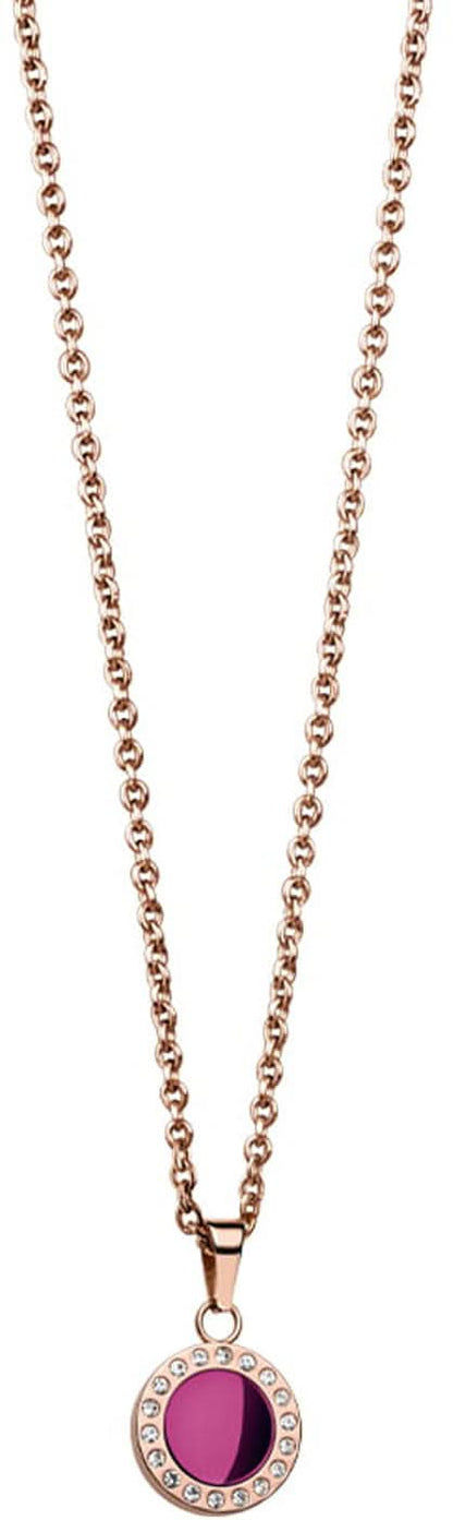 ForYou-Set Necklace with Pendant and Stud Earrings - Bering Jewelry Model: 427-707-Purple