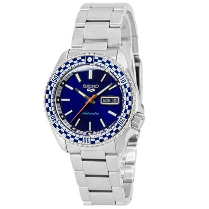 Seiko 5 Sports SRPK65K1 Men's Watch Blue • Automatic Movement Seiko 4R36 • Date and Day Display