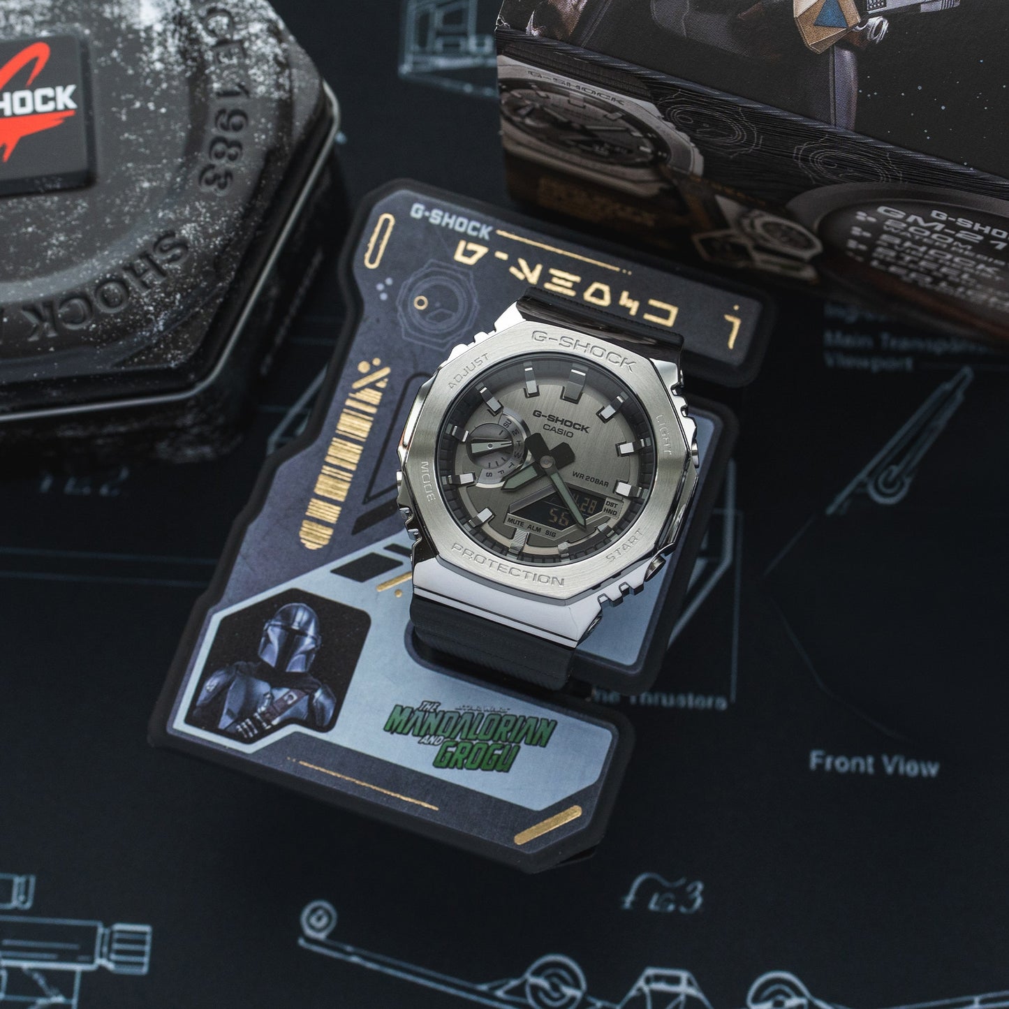 Casio G-Shock GM-2100-1AER-MAN Herren • Star Wars Mandalorian Edition • Stoßfestes Metallgehäuse, Bild 8