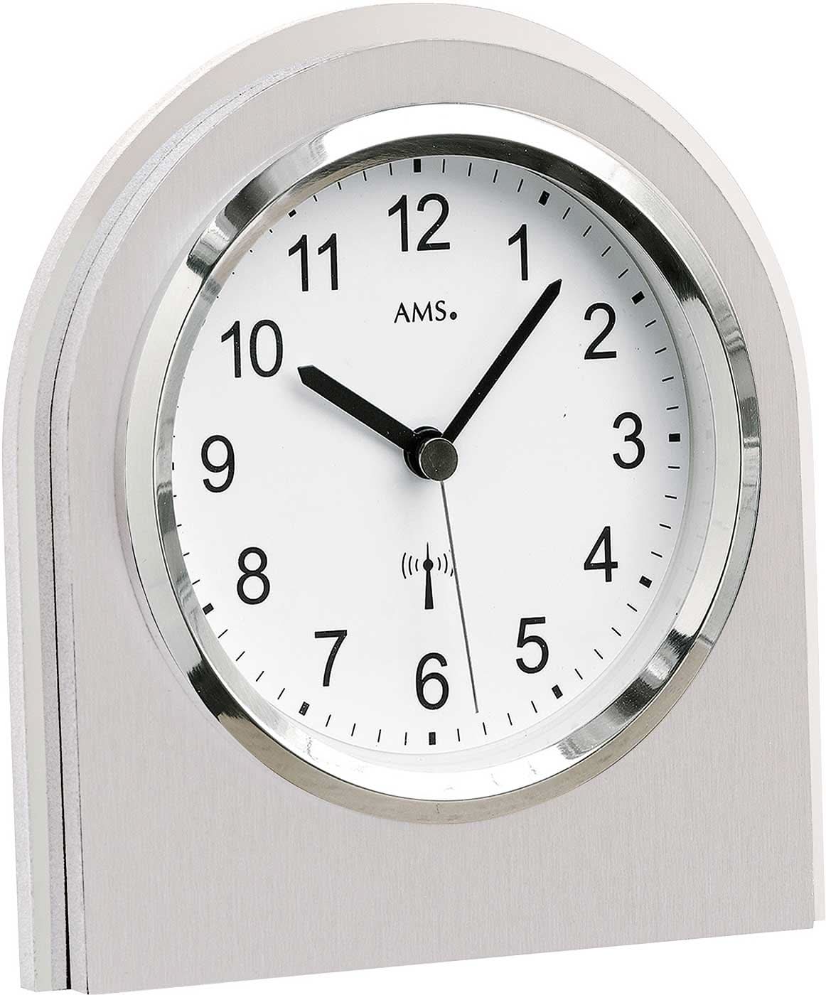 AMS Table Clock 6x13x13 cm Wood • Radio-controlled movement • Made in Germany