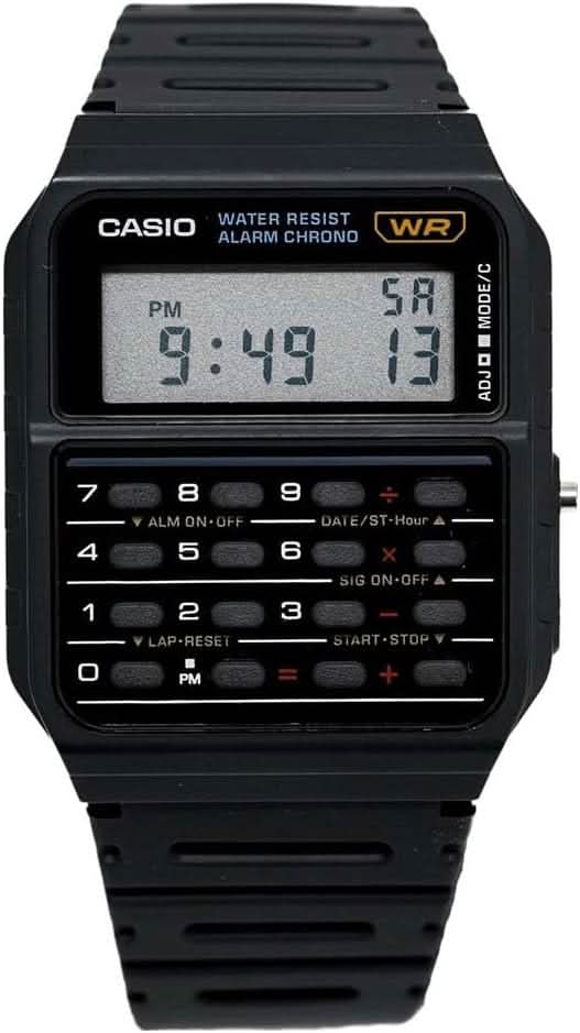 Casio Vintage CA-53W-1ER Men's Watch • Iconic Retro Design • 8-Digit Calculator