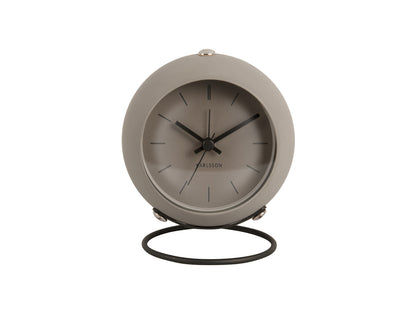 Karlsson Nirvana Globe KA5857GY Wecker Dunkelwarmgrau • Geräuschloses Sweep-Uhrwerk • Schwebendes Globe-Design, Bild 2