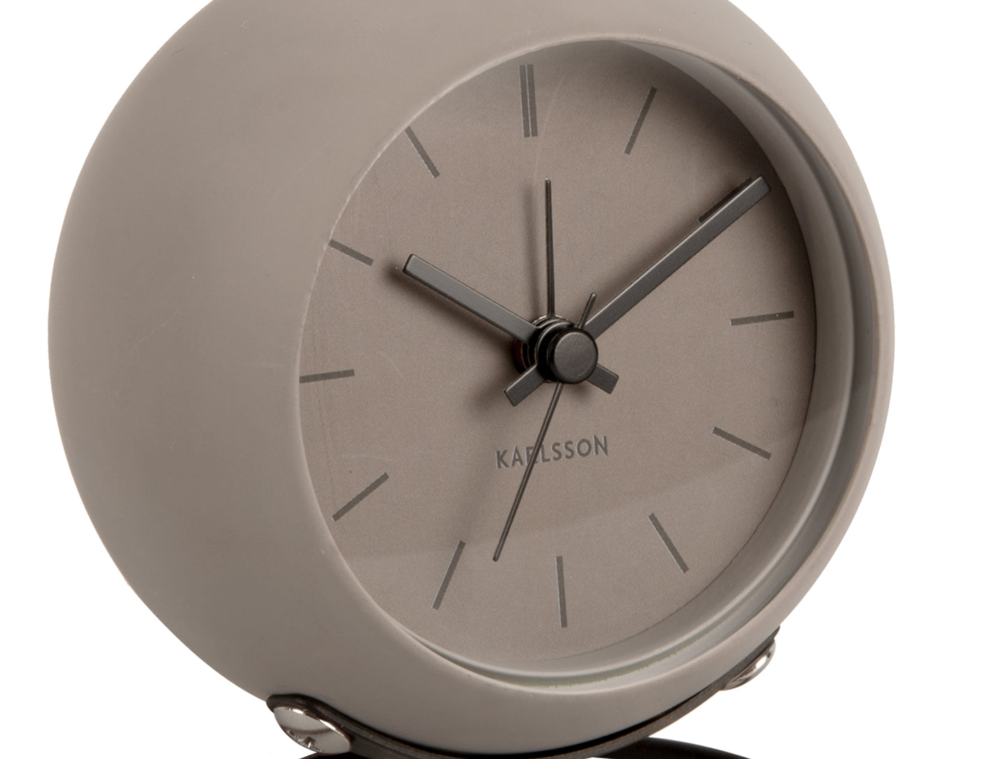 Karlsson Nirvana Globe KA5857GY Wecker Dunkelwarmgrau • Geräuschloses Sweep-Uhrwerk • Schwebendes Globe-Design, Bild 3