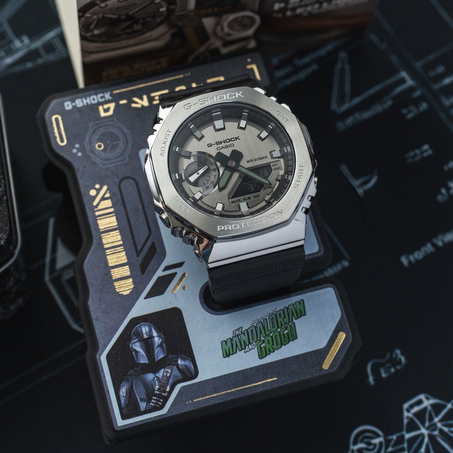 Casio G-Shock GM-2100-1AER-MAN Herren • Star Wars Mandalorian Edition • Stoßfestes Metallgehäuse, Bild 9