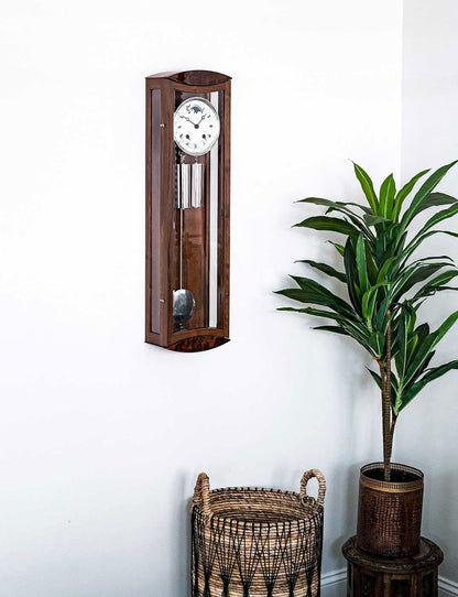 Hermle Wall Clock 78.7x22.9x12.7 cm Wood • Cable Movement • Made in Germany