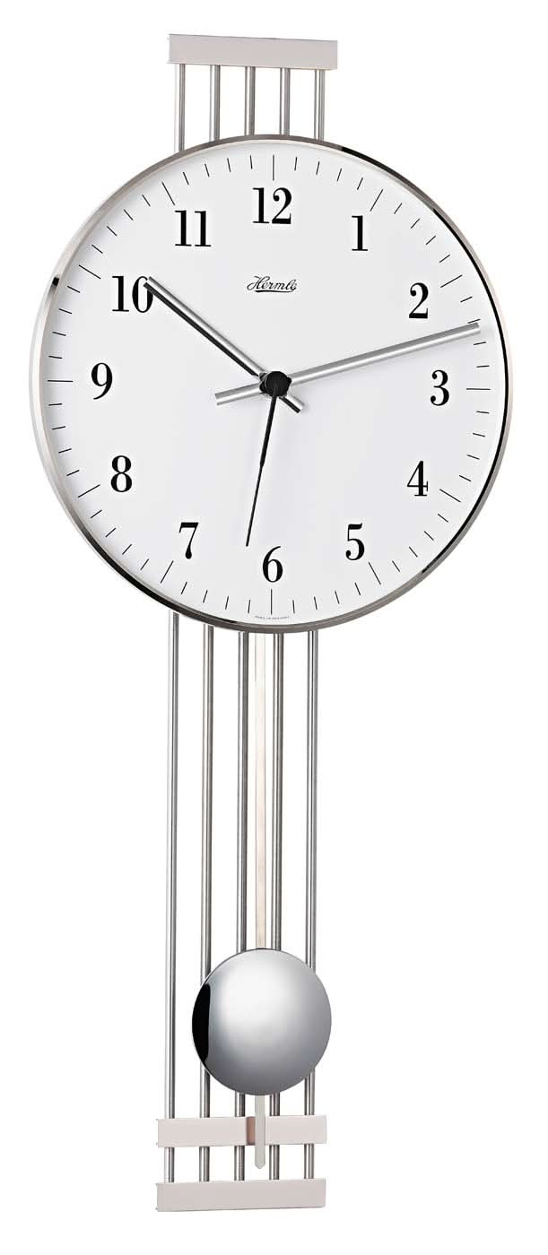 Hermle Wall Clock 56x24x7 cm Metal • Radio-Controlled • Pendulum