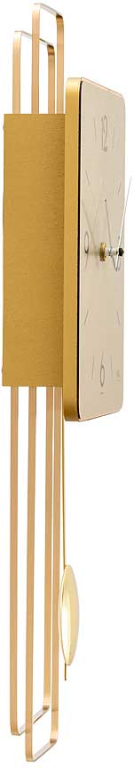 AMS Wall Clock 50x23x5 cm Wood • Precise Quartz Movement • Made in Germany