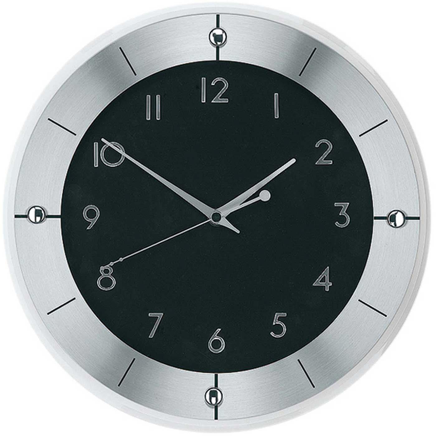 AMS Wall Clock 31 cm Ø Metal • Modern Design • Precise Quartz Movement