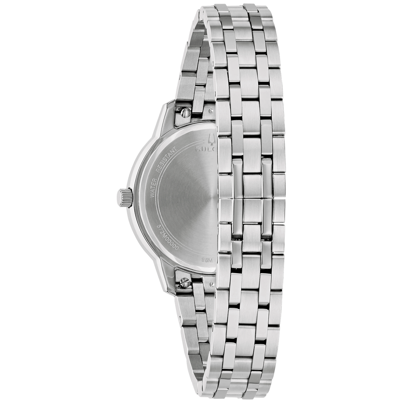 Bulova Classic 96M174 Damenuhr Silber • Arabische Ziffern • Gewölbtes Kristallglas, Bild 3