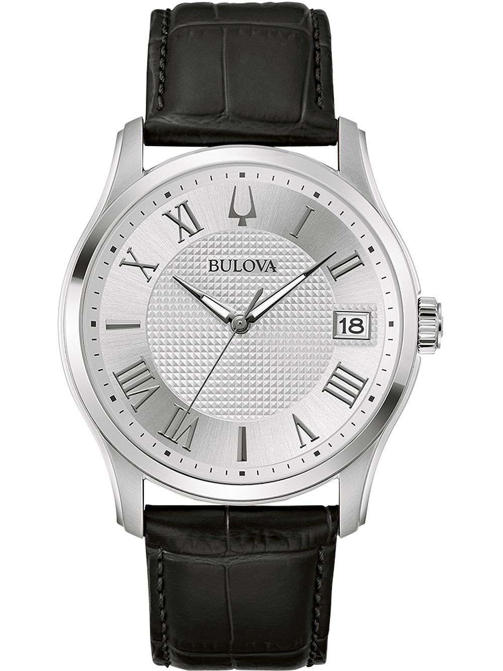 Bulova Wilton 96B388 Herren • Clous-de-Paris-Zifferblatt • Mineralglas