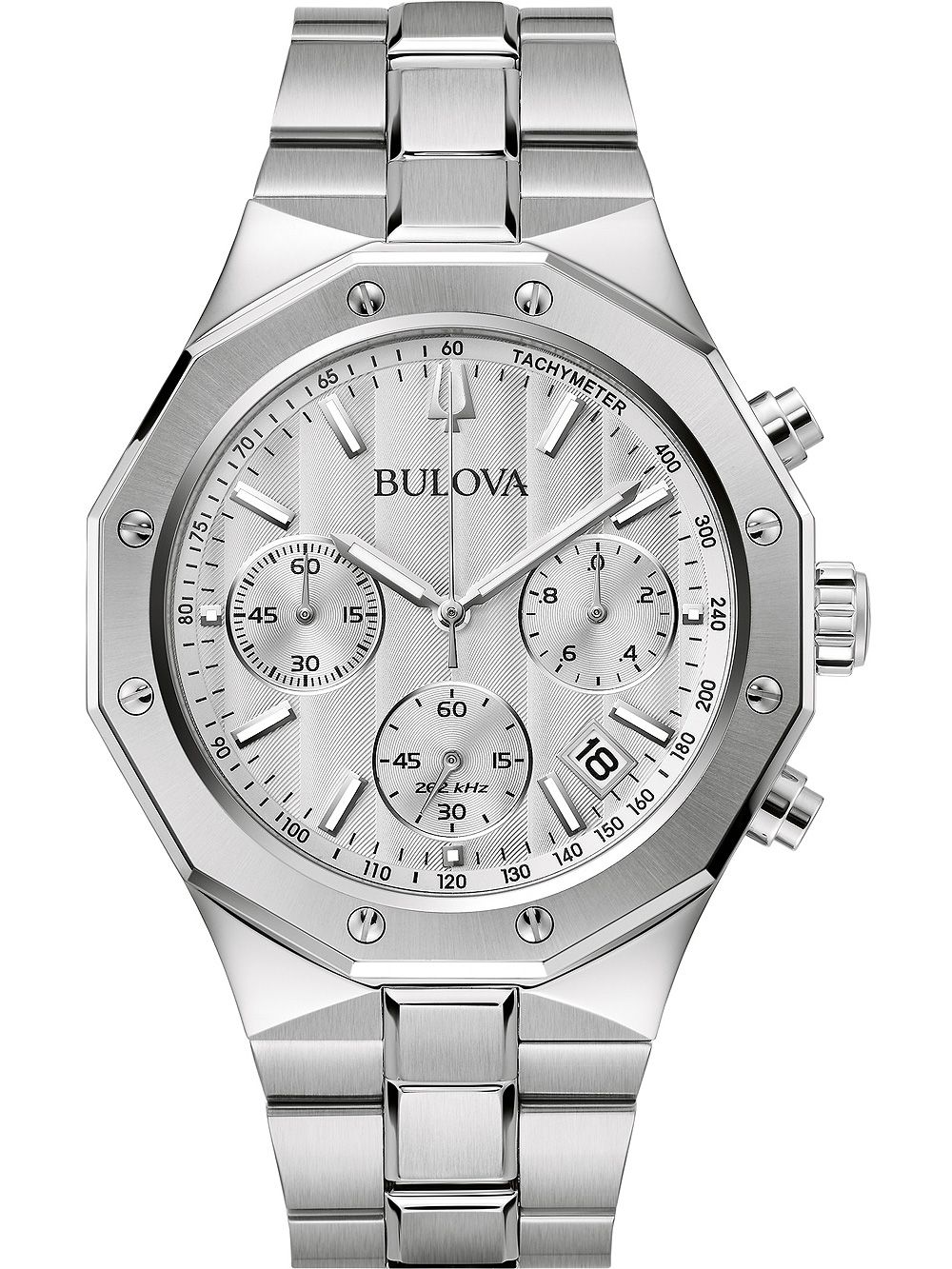 Bulova Classic 96B408 Herren • Precisionist Chronograph • 10 ATM Edelstahl