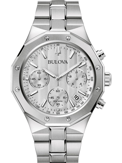 Bulova Classic 96B408 Herren • Precisionist Chronograph • 10 ATM Edelstahl