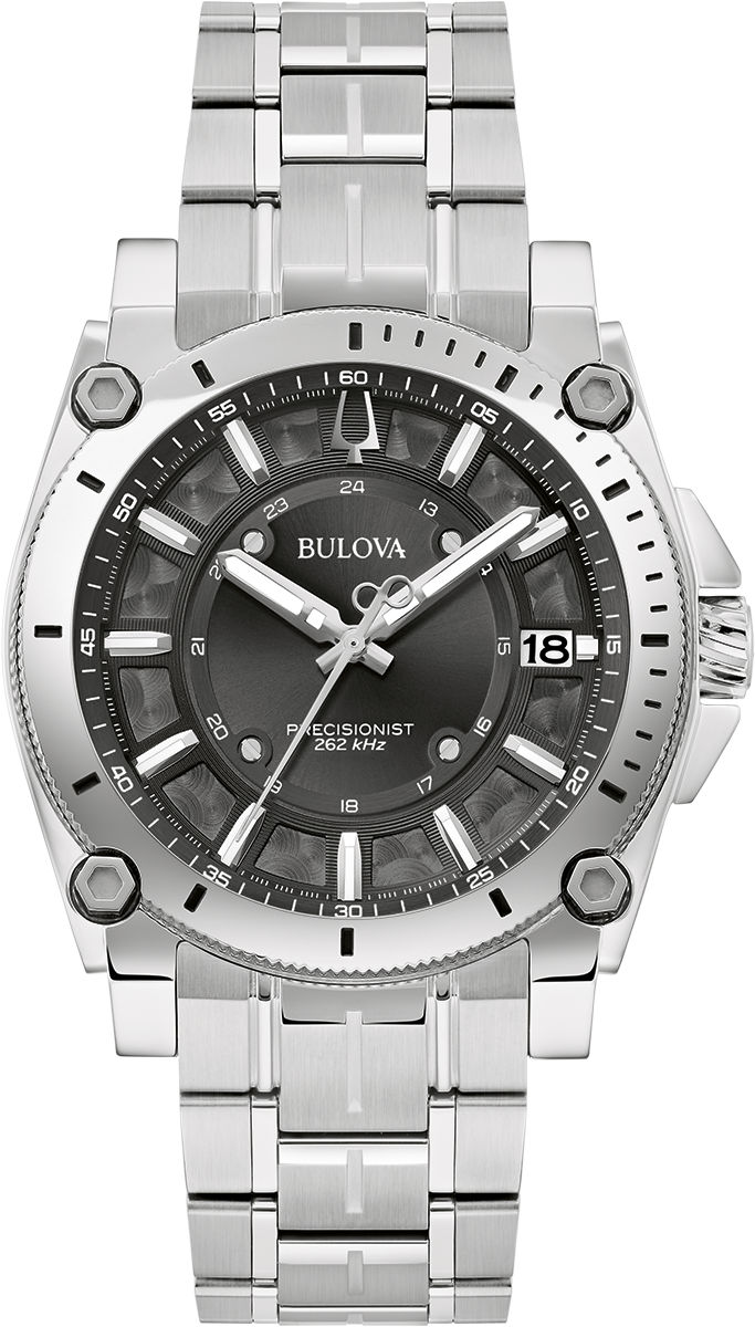 Bulova Icon 96B417 Herrenuhr Silber • Precisionist Quarzwerk • Saphirglas