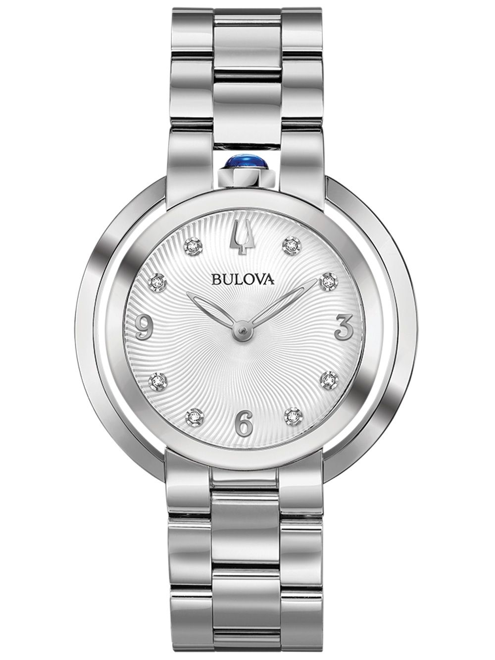 Bulova Rubaiyat 96P184 Damen • 8 Diamant-Indizes • Saphirglas