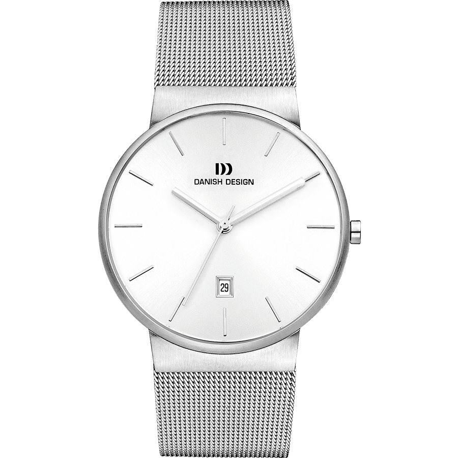 Danish Design Tåge IQ62Q971 Herrenuhr Silber • Mineralglas • Datumsanzeige