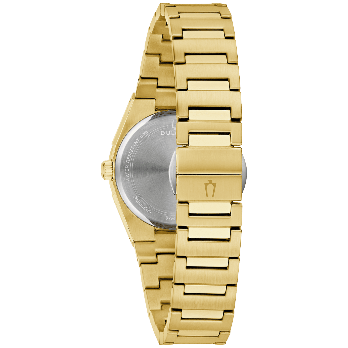 Bulova Classic 97M123 Damenuhr Weiß • Goldplattiertes Edelstahlgehäuse • Datum, Bild 3