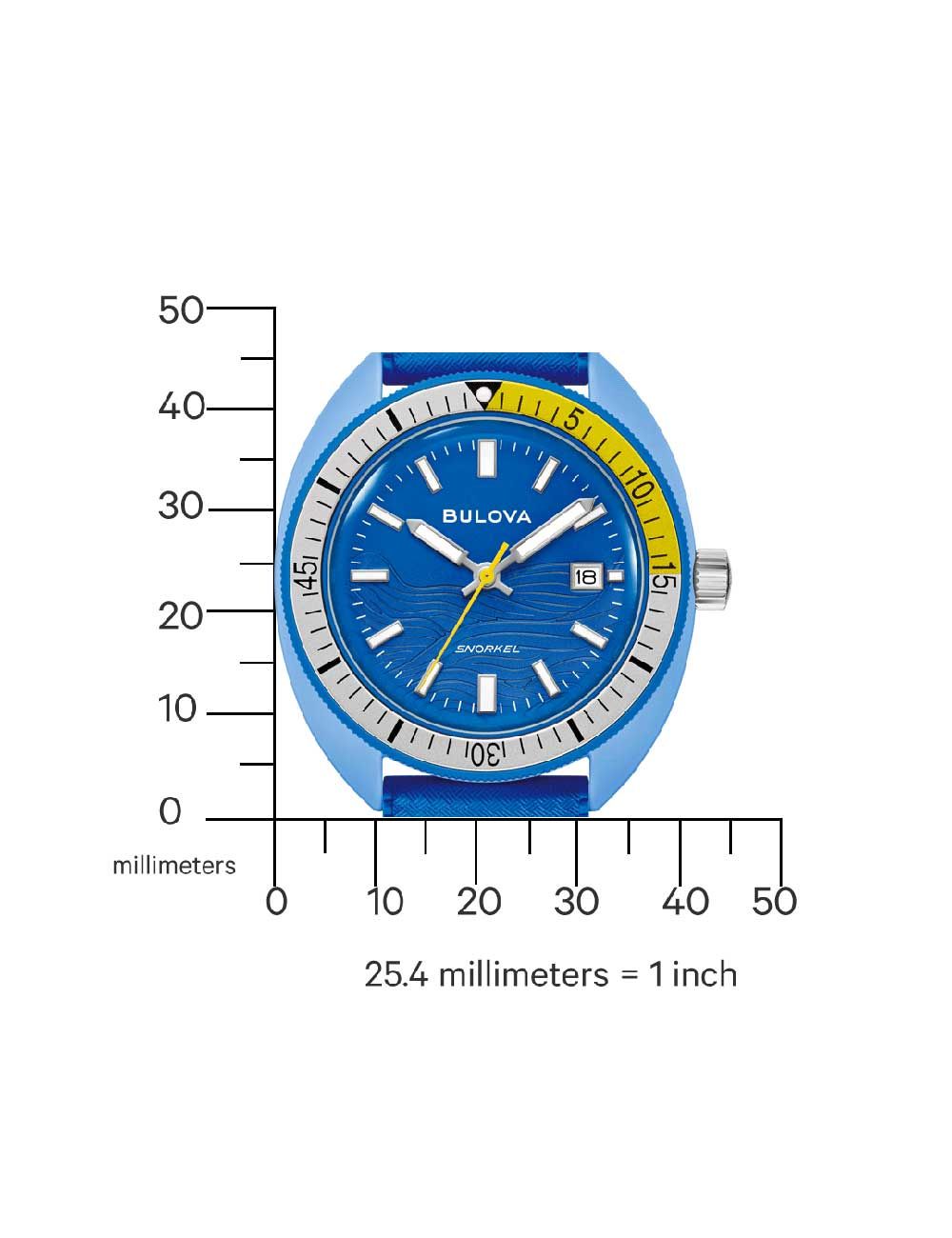 Bulova Snorkel 98B445 Herren • Hybrid-Keramik • 100 m Wasserdicht, Bild 5