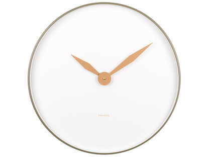 Karlsson Albatross KA5910GR Wanduhr Moosgrün • Sweep-Uhrwerk • Minimalistisches Design, Bild 2
