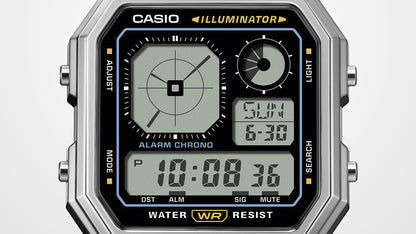 Casio Edgy A130WEG-9AEF Armbanduhr Gold • LCD mit Analoguhranzeige • Retro-futuristisches Design, Bild 4