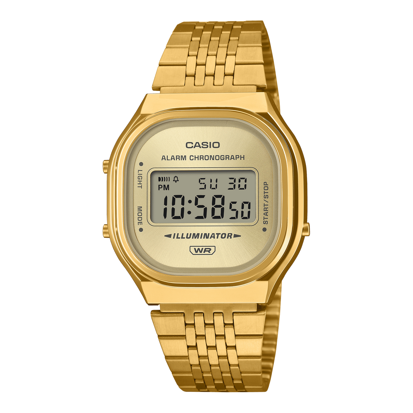 Casio A140WEG-9AEF Unisex-Armbanduhr Edgy Collection Goldfarben • Digitales Display • Retro-Design, Bild 2
