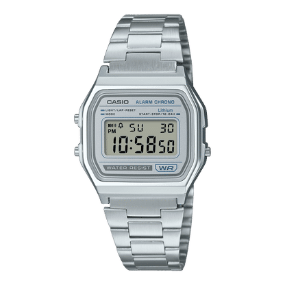 Casio Vintage A158WEA-7EF Vintage Series Armbanduhr Blau • Retro-Metallband • LED-Beleuchtung, Bild 2
