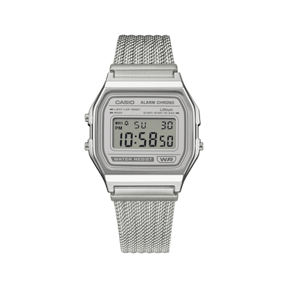 Casio Vintage A158WEM-7EF Armbanduhr Grün • Mesh-Armband • Digitalanzeige, Bild 6