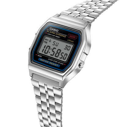 Casio Vintage A159WE-1EF Armbanduhr Silber • Edelstahlarmband • LED-Beleuchtung, Bild 5