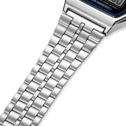 Casio Vintage A159WE-1EF Armbanduhr Silber • Edelstahlarmband • LED-Beleuchtung, Bild 7