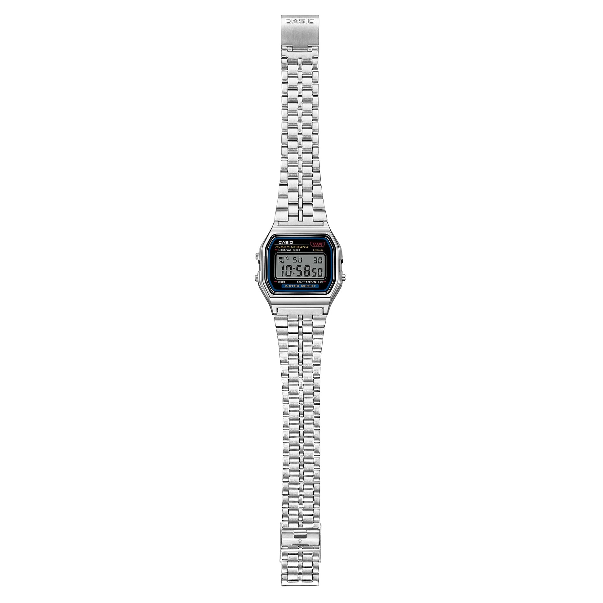 Casio Vintage A159WE-1EF Armbanduhr Silber • Edelstahlarmband • LED-Beleuchtung, Bild 8