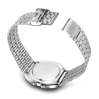 Casio Vintage A159WE-1EF Armbanduhr Silber • Edelstahlarmband • LED-Beleuchtung, Bild 10