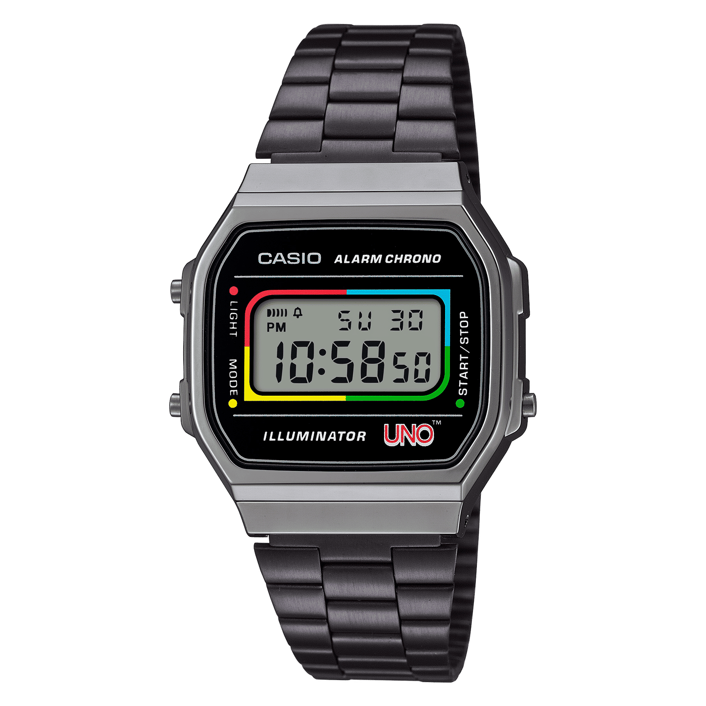 Casio A168WEUC-1AER Vintage Unisex Armbanduhr • UNO Special Edition • EL-Hintergrundbeleuchtung, Bild 2