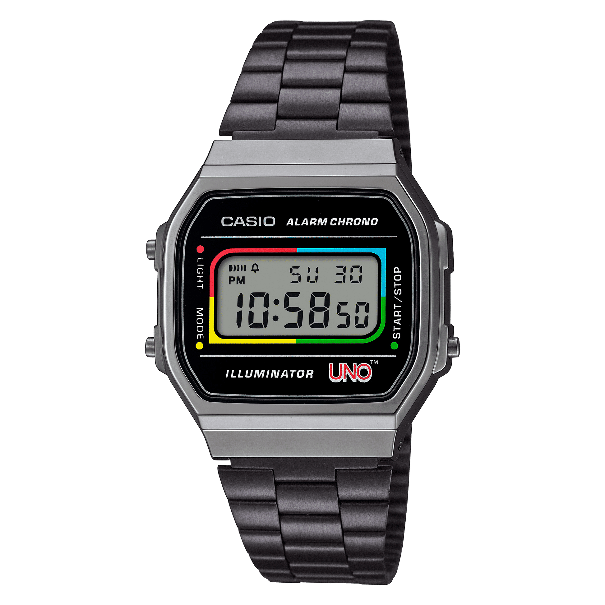 Casio A168WEUC-1AER Vintage Unisex Armbanduhr • UNO Special Edition • EL-Hintergrundbeleuchtung, Bild 2