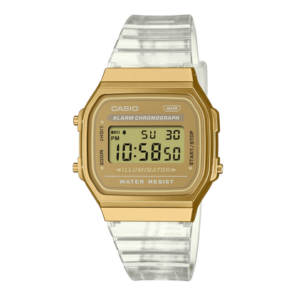 Casio Vintage A168XESG-9AEF Unisex Armbanduhr Gold • Digitales Quarzwerk • EL-Hintergrundbeleuchtung, Bild 2