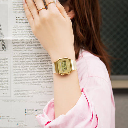 Casio Vintage A168XESG-9AEF Unisex Armbanduhr Gold • Digitales Quarzwerk • EL-Hintergrundbeleuchtung, Bild 6