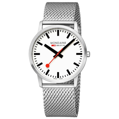 Mondaine Simply Elegant A638.30350.16SBZ Herren Armbanduhr Silber • Saphirglas • Swiss Made, Bild 4