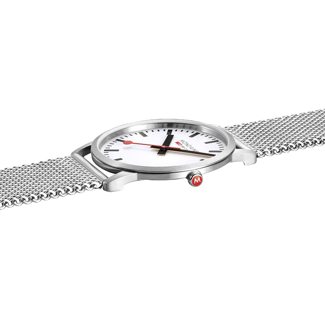 Mondaine Simply Elegant A638.30350.16SBZ Herren Armbanduhr Silber • Saphirglas • Swiss Made, Bild 3