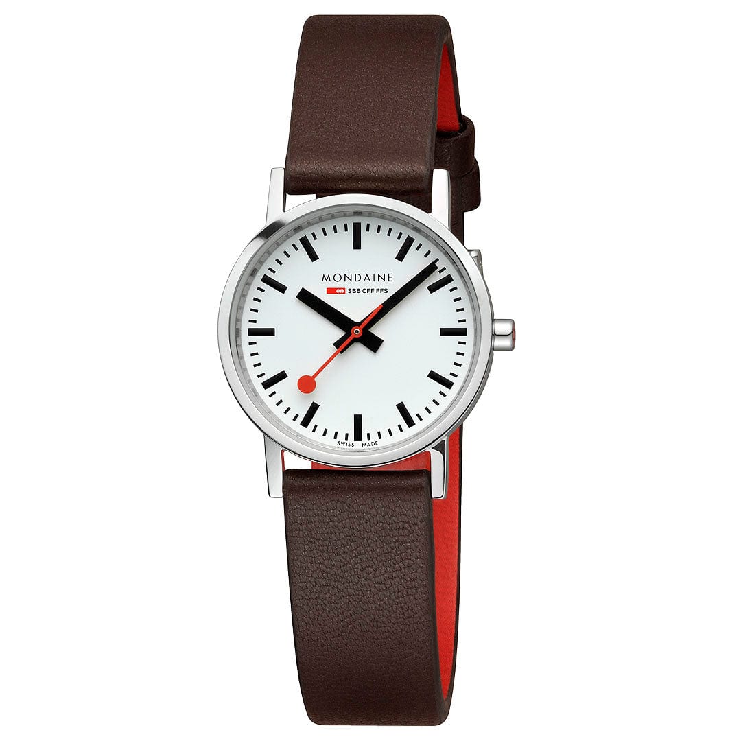 Mondaine Classic A658.30323.11SBGV Damen Armbanduhr Braun • Veganes Traubenleder • Schweizer Quarzwerk, Bild 5
